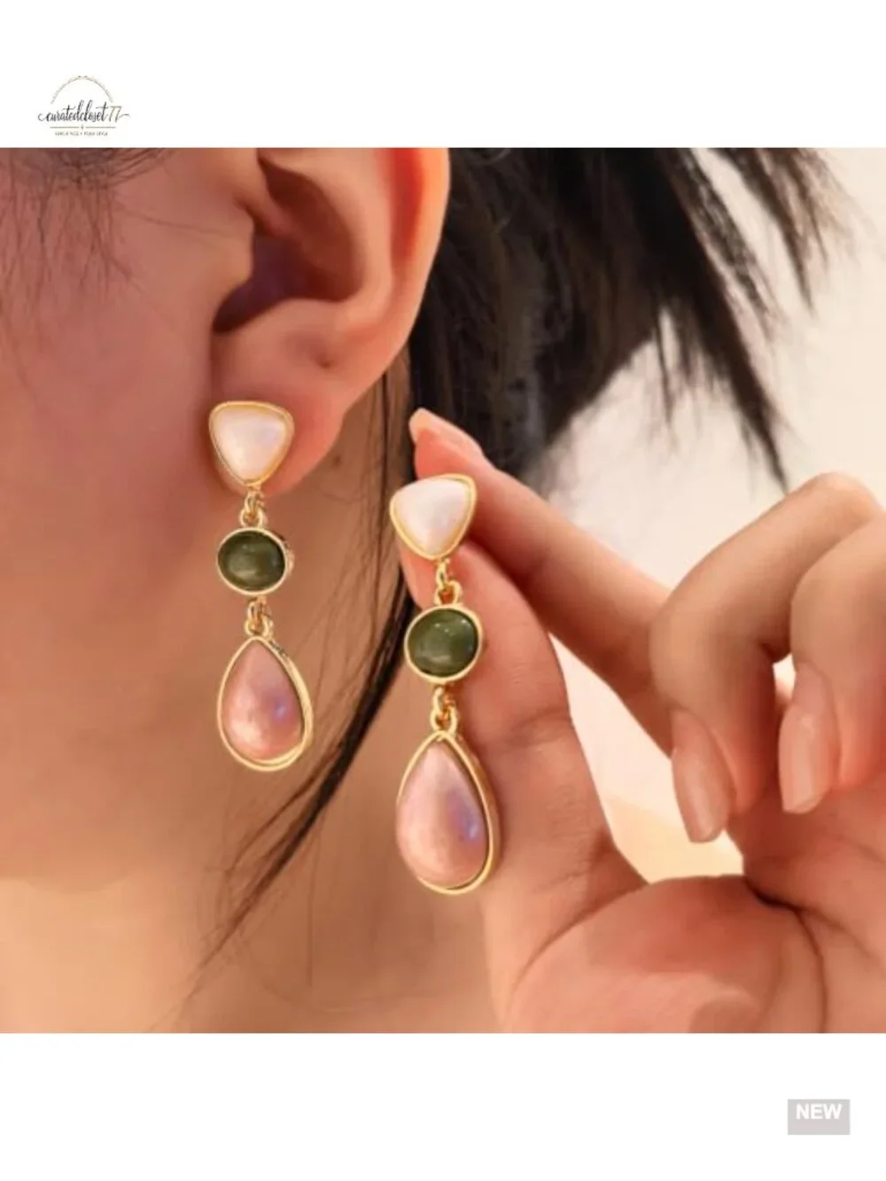 Geometric Acrylic Dangle Earrings for Women Irregular Statement